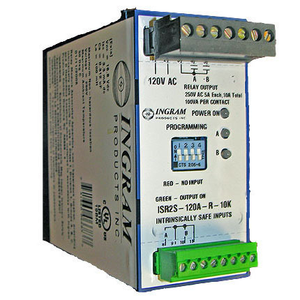 IS Relay,2 chan.,120VAC,surface mnt, 10K Ohm sense